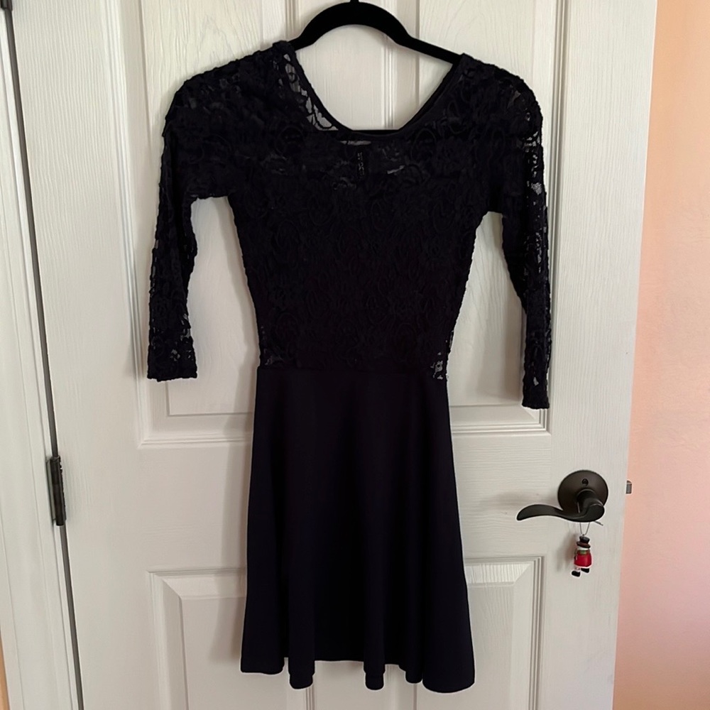 Navy Lace Dress